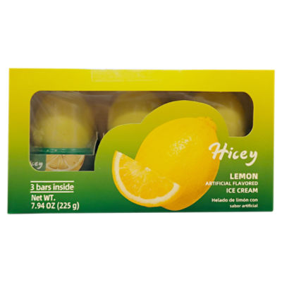 Hicey Lemon Ice Cream, 3 count, 7.94 oz