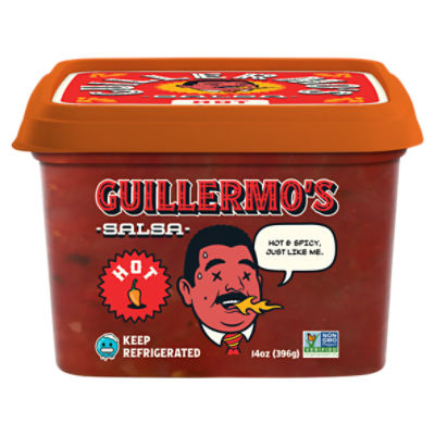 Guillermo's Hot Salsa, 14 oz