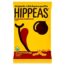 Hippeas Bohemian Barbecue Flavored Organic, Chickpea Puffs, 4 Ounce