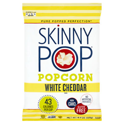 Skinny Pop White Cheddar Flavor Popcorn, 4.4 oz