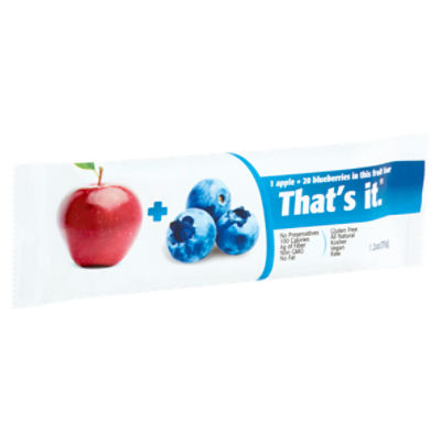 That's It Gluten-Free Probiotic Blueberry Fruit Snacks, 1.2 oz, 4 Count