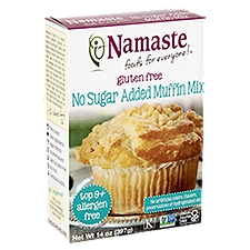 Namaste Gluten Free No Sugar Added, Muffin Mix, 14 Ounce