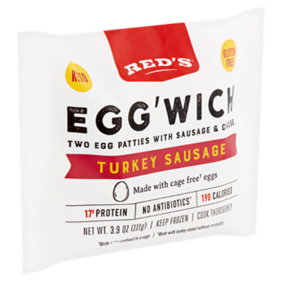 Red's Turkey Sausage Egg'Wich, 3.9 oz