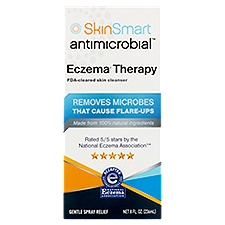 SkinSmart Antimicrobial Gentle Spray Relief, Eczema Therapy, 8 Fluid ounce