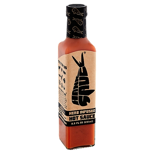 Hank Sauce Herb Infused Hot Sauce, 8.5 fl oz
Gives Food Attitude!®
Hank Sauce is an alternative to boring pepper sauce. This savory, fresh blend has a perfect bite that can be used on a wide variety of foods. It may not burn a hole in your tongue, but don't be surprised when you burn through the bottle!
