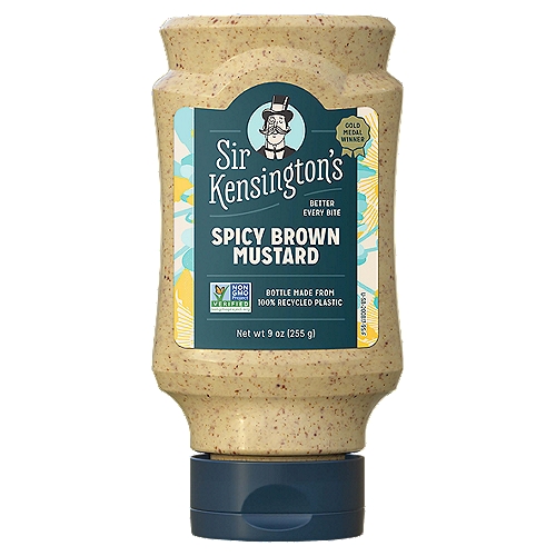 Condiments with Character: Sir Kensington's Spicy Brown Mustard is made with the highest quality, Non- GMO ingredients like grade A mustard seeds and Vermont maple syrup.