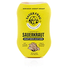 Sauer Frau Sauerkraut Craft Beer Mustard Fermented, 18 Ounce