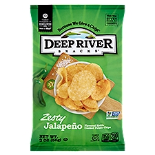 Deep River Snacks Zesty Jalapeño Flavored Kettle Cooked Potato Chips, 2 oz