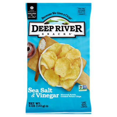 Deep River Snacks Sea Salt & Vinegar Flavored Kettle Cooked Potato