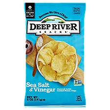 Deep River Snacks Sea Salt & Vinegar Flavored Kettle Cooked Potato Chips, 5 oz