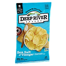 Deep River Snacks Sea Salt & Vinegar Flavored Kettle Cooked, Potato Chips, 5 Ounce