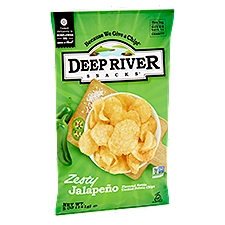 Deep River Snacks Zesty Jalapeño Flavored, Kettle Cooked Potato Chips, 5 Ounce