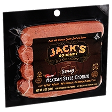 Jack's Gourmet Kosher Spicy Mexican Style Chorizo Beef Sausage, 12 Ounce