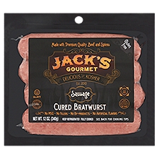 Jack's Gourmet Cured Bratwurst , Sausage, 12 Ounce