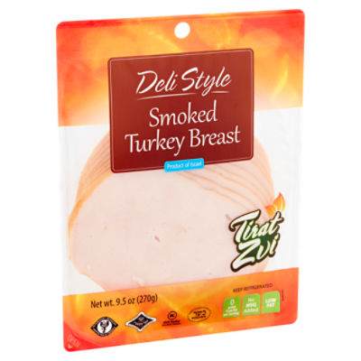 Tirat Zvi Deli Style Smoked, Turkey Breast