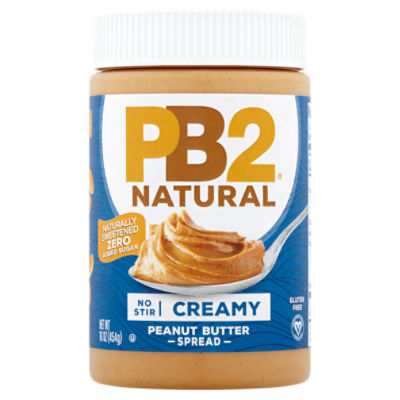 PB2 Natural Creamy Peanut Butter Spread, 16 oz