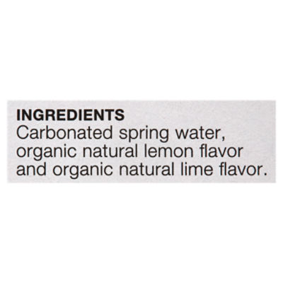 Sanavi Organic Lemon Lime Sparkling Spring Water, 12 fl oz, 8 count