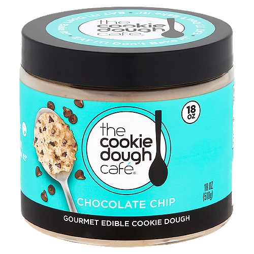 The Cookie Dough Café Chocolate Chip Gourmet Edible Cookie Dough, 18 oz
