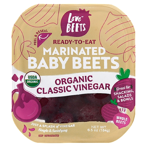 Love Beets Organic Classic Vinegar Marinated Baby Beets, 6.5 oz