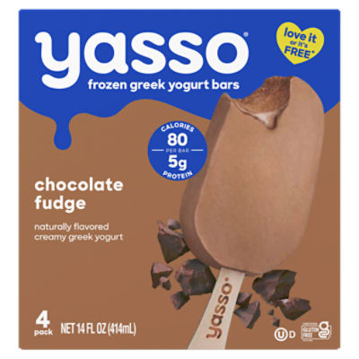 Yasso Frozen Greek Yogurt Chocolate Fudge Bars Fairway