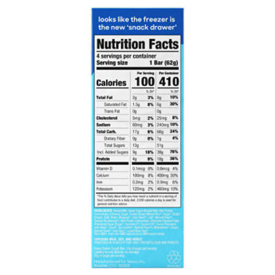 Yasso Chocolate Chip Cookie Dough Greek Yogurt Bars, 3.5 fl oz, 4 count
