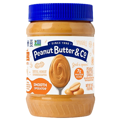 100% Natural Peanut Butter. Hydrogenated Oils, No Trans-Fats, No Cholesterol, No High-Fructose Cron Syrup, No Refined Sugars, Gluten-Free, Kosher Pareve.