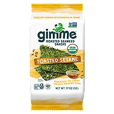 Gimme Organic Toasted Sesame Premium Roasted, Seaweed, 0.17 Ounce