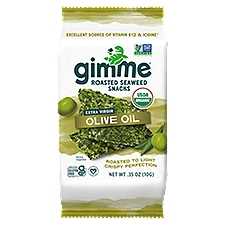 Gimme Organic Extra Virgin Olive Oil Premium Roasted Seaweed, .35 oz