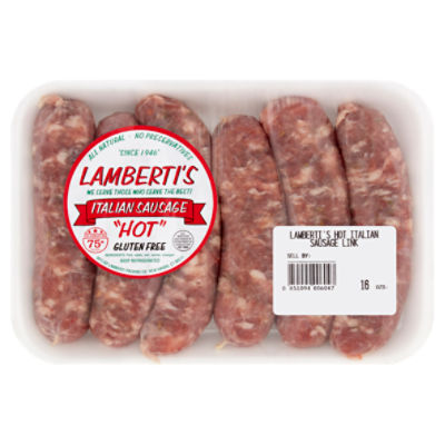 Lamberti's "Hot" Italian Sausage, 16 oz