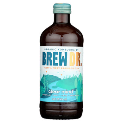 Brew Dr. Kombucha Organic Clear Mind Kombucha, 14 fl oz