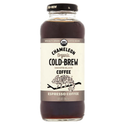 Chameleon Cold-Brew Organic Smooth Black Espresso Coffee, 10 fl oz, 10 Fluid ounce