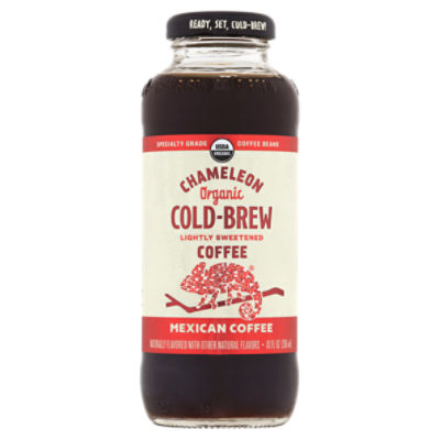 Chameleon Cold-Brew Organic Lightly Sweetened Mexican Coffee, 10 fl oz, 10 Fluid ounce