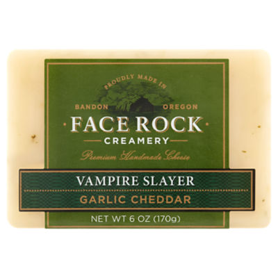 Face Rock Creamery Vampire Slayer Garlic Cheddar, 6 oz