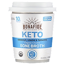 Bonafide Provisions Keto Coconut, Lemon & Turmeric Organic Chicken Bone Broth, 8 fl oz