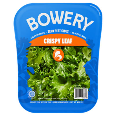 Bowery Crispy Leaf Lettuce, 4 oz