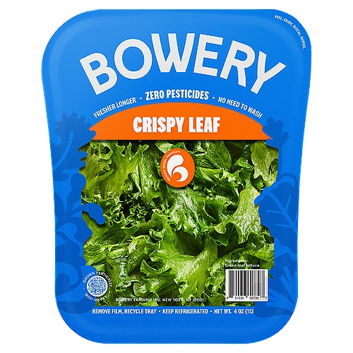 Bowery Crispy Leaf, 4 oz
Protected Produce™ - Grown Indoors