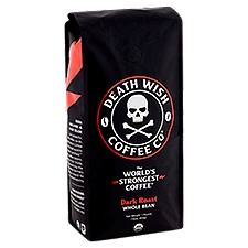 Death Wish Coffee Co Dark Roast Whole Bean Coffee, 1 pound