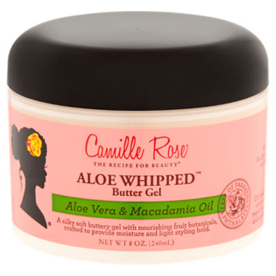 Camille Rose Aloe Whipped Aloe Vera & Macadamia Oil Butter Gel, 8 oz