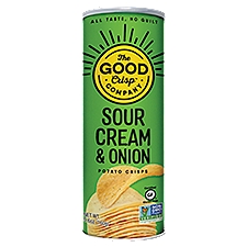 The Good Crisp Company Sour Cream & Onion, Potato Crisps, 5.6 Ounce