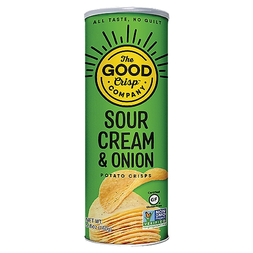 The Good Crisp Company Sour Cream & Onion Potato Crisps, 5.6 oz