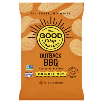 The Good Crisp Company Outback BBQ Crinkle Cut Potato Chips, 5.5 oz