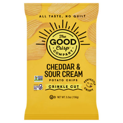 The Good Crisp Company Cheddar & Sour Cream Potato Chips, 5.5 oz