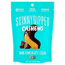 SkinnyDipped Dark Chocolate Cocoa Cashews, 3.5 oz