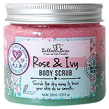 Bella & Bear Body Scrub Rose & Ivy, 6.8 Fluid ounce