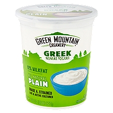 Green Mountain Creamery Plain Greek Nonfat Yogurt, 32 oz