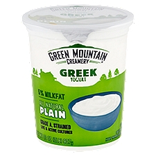 Green Mountain Creamery All Natural Plain Greek Yogurt, 32 oz