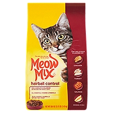 Meow Mix Cat Food, Hairball Control, 3.15 Pound