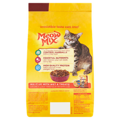 Meow mix hot sale hairball control