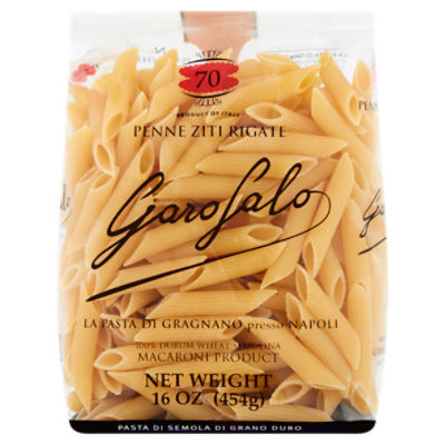 Whole Wheat Penne Ziti Rigate - Pasta Garofalo - Pasta di Gragnano PGI