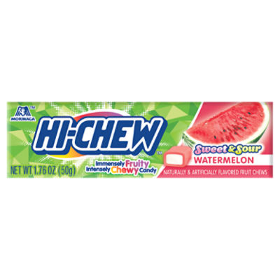 Morinaga Hi-Chew Sweet & Sour Watermelon Fruit Chews, 1.76 oz
